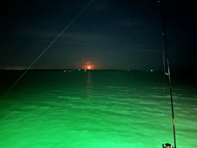 Wolf moon rise on Baffin Bay