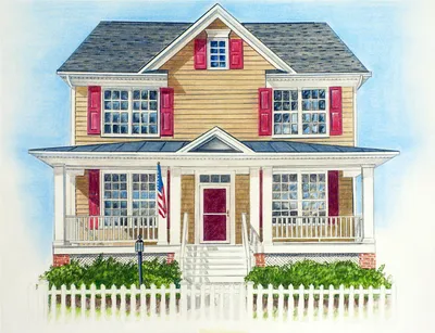 Home Sweet Home, Prismacolor Pencil