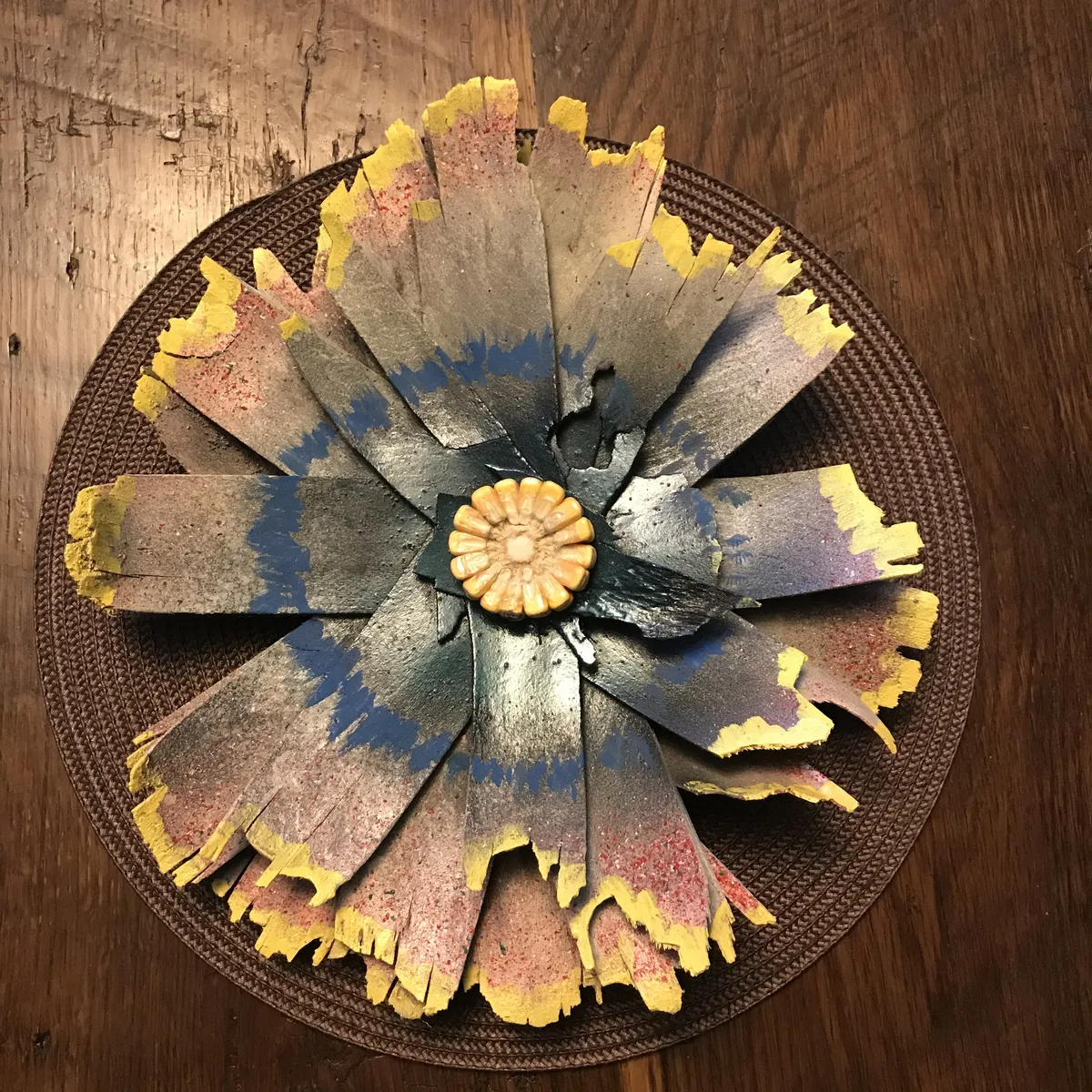 Flower #5  Peach Basket and Corn