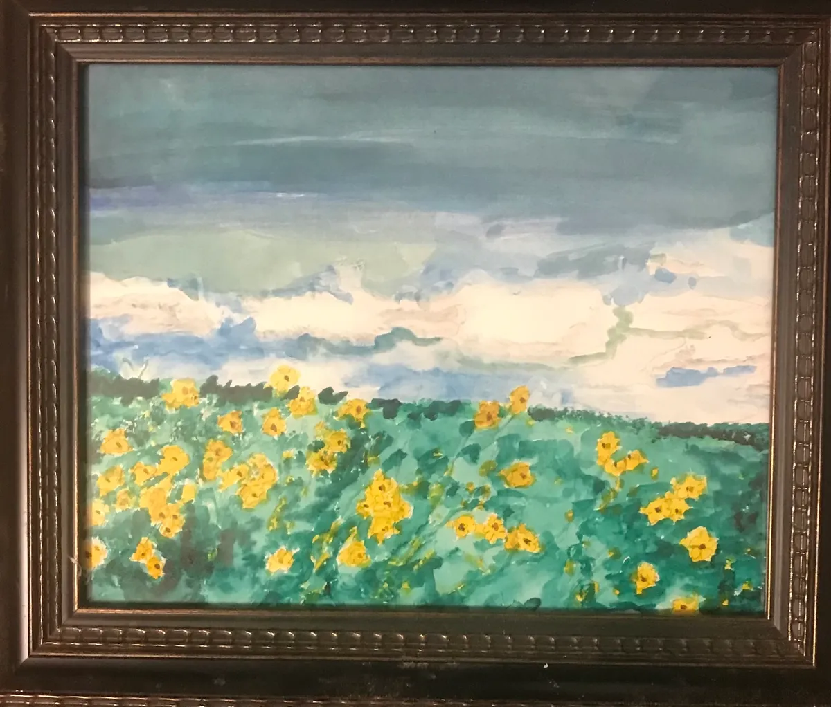 Flower #12 Field of Yellow Flowers Without Brush