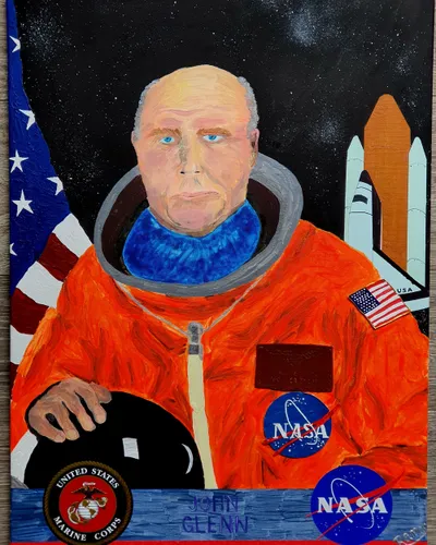 Portrait of John Glenn, U.S. Marine Corps