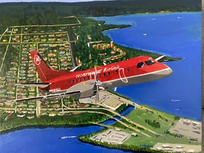 SAAB 340 over Bemidjii Mn