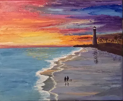 Sunset on Cape Florida