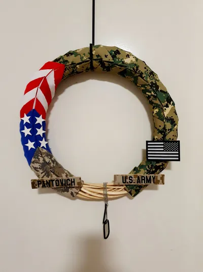 Wreath for Army Veteran Tiahna Pantovich