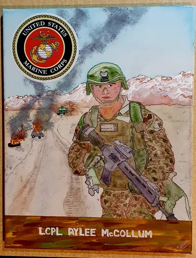 Portrait of Rylee McCollum, U.S. Marine Corps