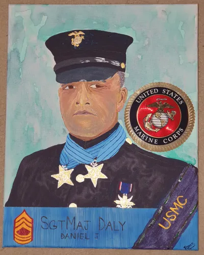 Portrait of Dan Daly, U.S. Marine Corps