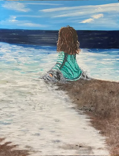 Enjoying the Surf and Sand