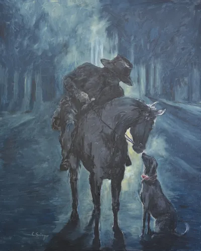 Home Through Moonlit Fog