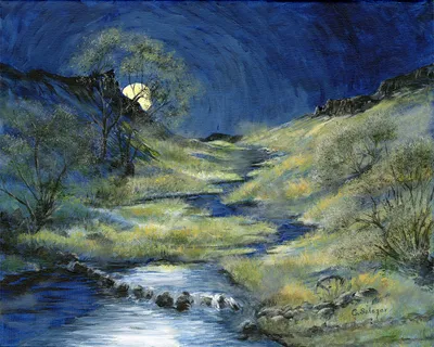 Palouse Crossing in Acrylics