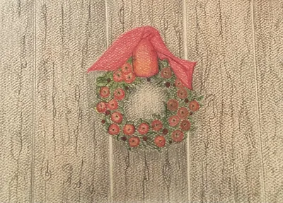 Christmas Wreath Greeting Card