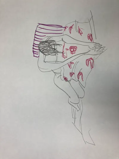 Live model_ reclining