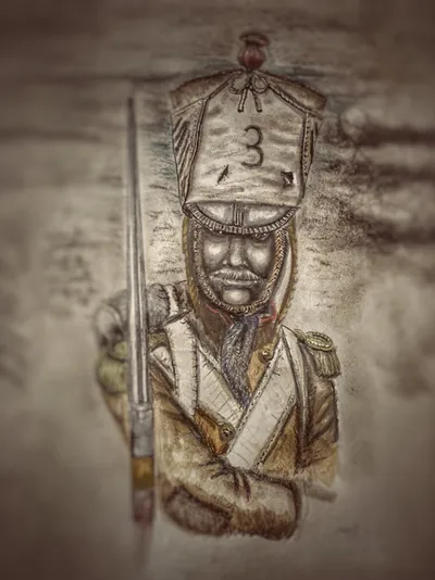 French soldier during Russian invasion