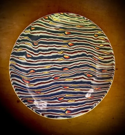 Hand build colored clay