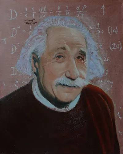Albert Einstein  16"x20" oil