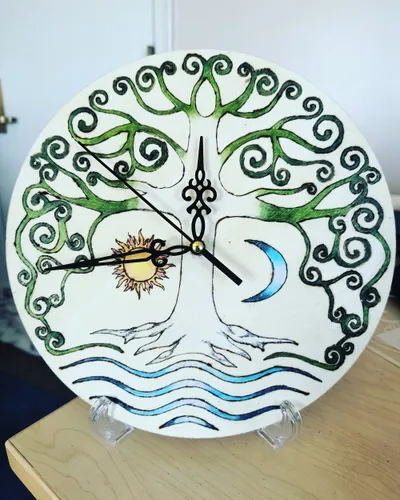 Sun and Crescent Moon Tree of Life