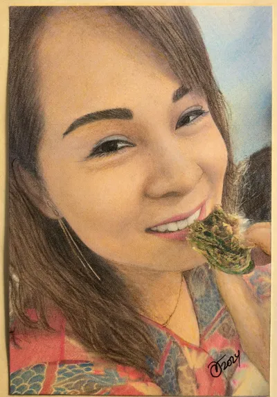 Xia #23 - colored pencil and ink