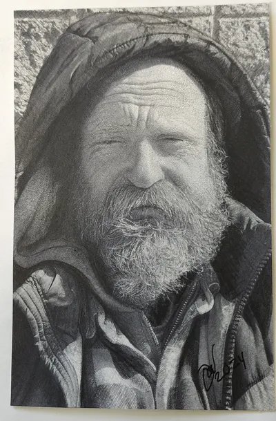 Meet Scott - graphite and ink