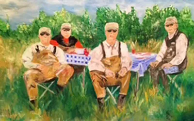 Lunch on the Big Horn River