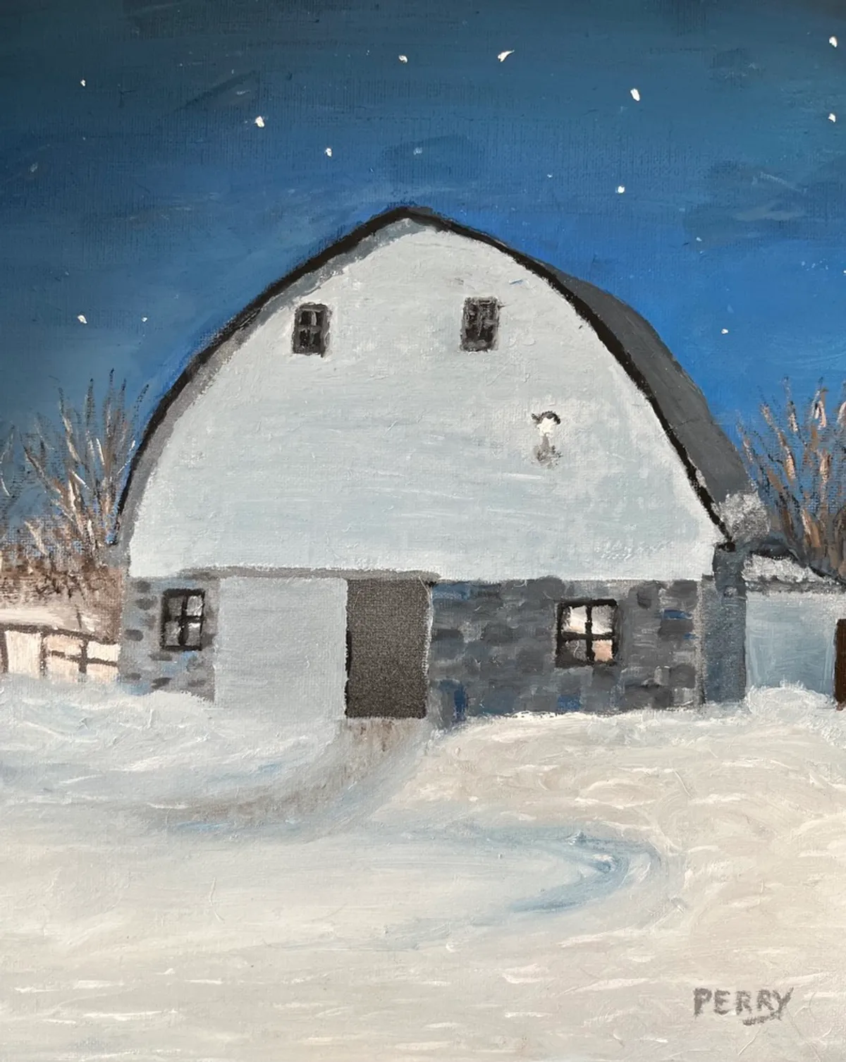 Barn in the Winter