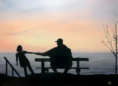 “Daddy, you got this!” - 18”x24” Oil Painting