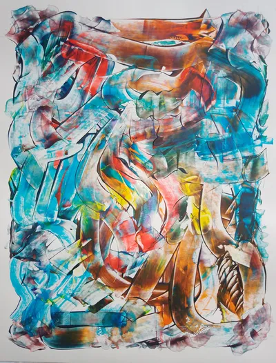 Photo of original hand acrylic.