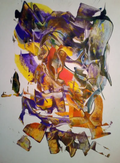 Photo of original hand acrylic