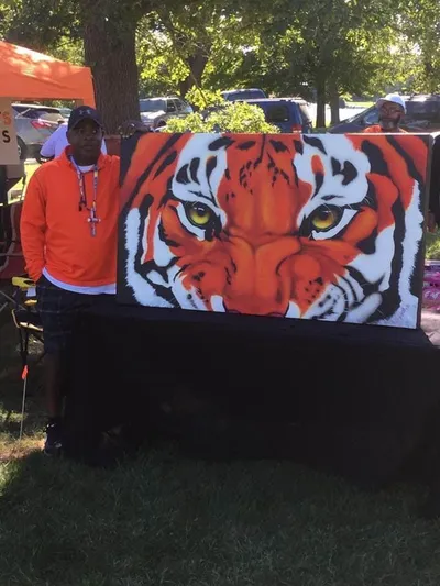 Tiger (acrylic on canvas)