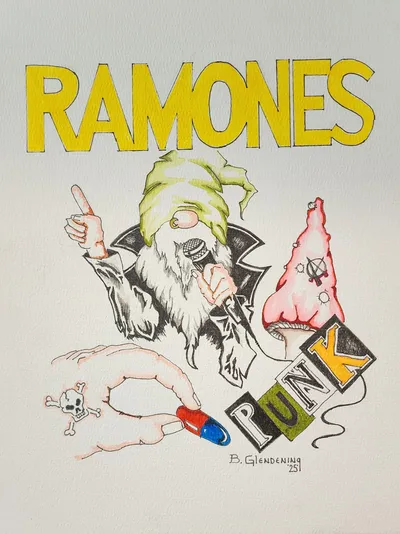 Ramones Gnome