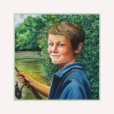 Levi, my grandson and buddy, pastel