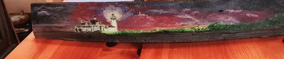 Lighthouse on Barrel Stave