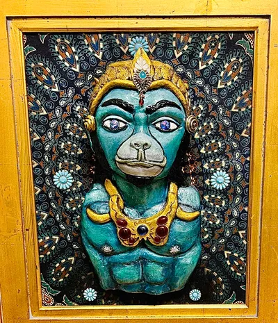 “Hanuman”deity known for love, compassion, devotion, strength and intelligence,