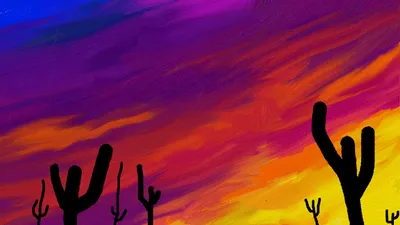 Arizona desert -digital painting