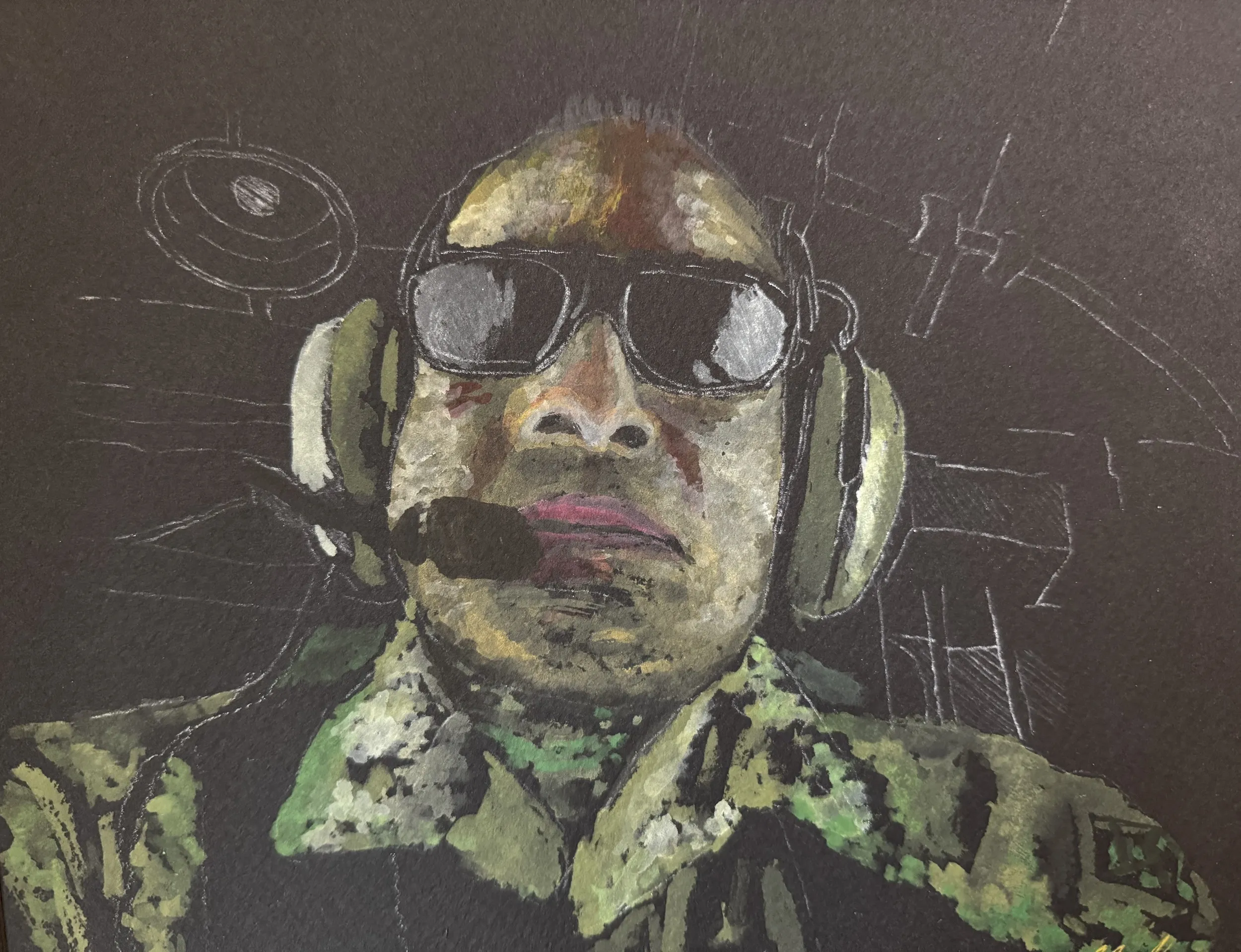 Night Mission Self-Portrait